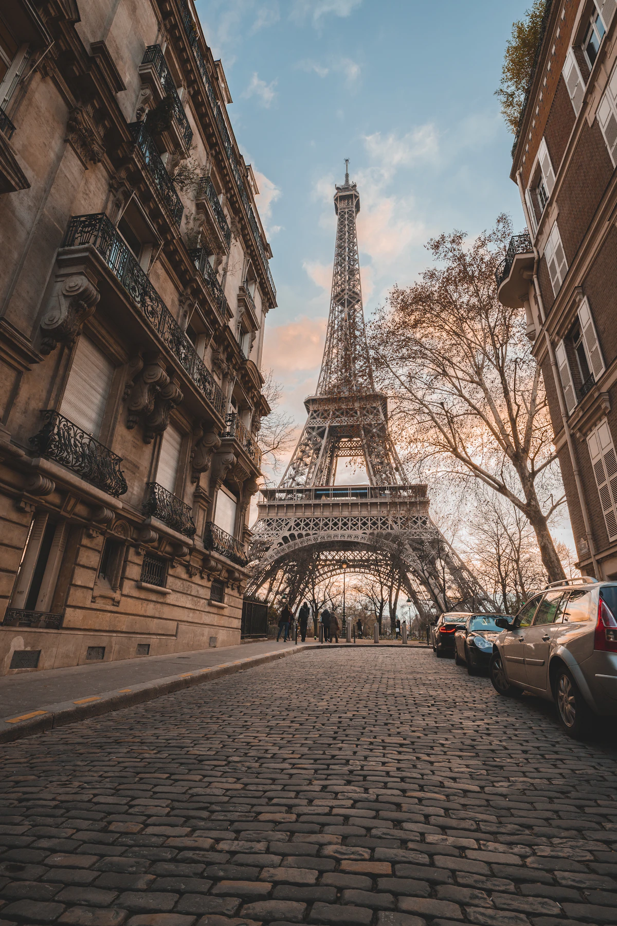 Illustrative Paris street and Eiffel Tower, not a view from the property