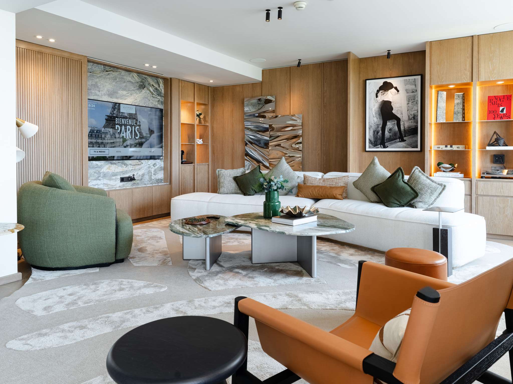 Suite lounge at Pullman Paris Tour Eiffel