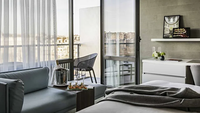 Deluxe — room and balcony